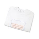 White folded t-shirt with an orange slogan inside a blue decorative badge: 'CONTINUOUS LEARNING IS IMPROVING YOUR CULTURE'S MINDSET'