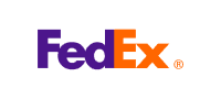 Fedex Shipping Service | the Mindset Designed Fedex Logo with Purple'Fed' and orange 'Ex' lettering.