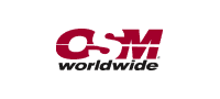 Osm Shipping Service | the Mindset Designed Osm Worldwide Logo with Red'OSM' and black 'worldwide' wordmark (brand logo).