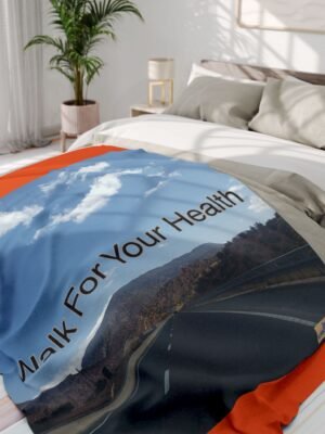 11238049102728694130_2048jpeg Walking Health Arctic Fleece Blanket - Orange - 60x80 - Walk For Your Health
