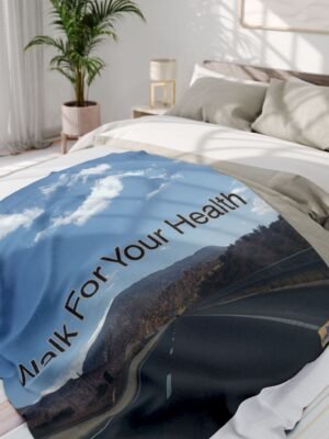 11972355903410533689_2048jpeg Walking Health Arctic Fleece Blanket - White - 60x80 - Walk For Your Health