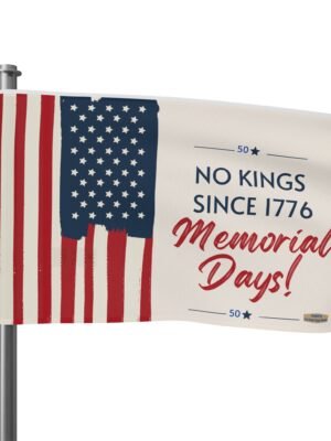 12286469185206302411_2048jpeg USA Flag Memorial Day - 18x12 - NO Kings Since 1776