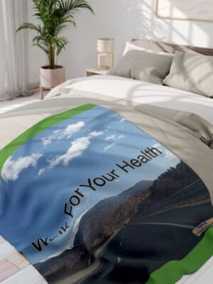 15492671960051715319_2048jpeg Walking Health Arctic Fleece Blanket - Green - 50x60 - Walk For Your Health