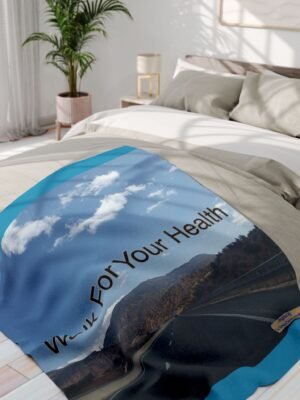 17065601290329756517_2048jpeg Walking Health Arctic Fleece Blanket - Turquoise - 50x60 - Walk For Your Health