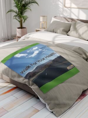 2416637229615747423_2048jpeg Walking Health Arctic Fleece Blanket - Green - 30x40 - Walk For Your Health