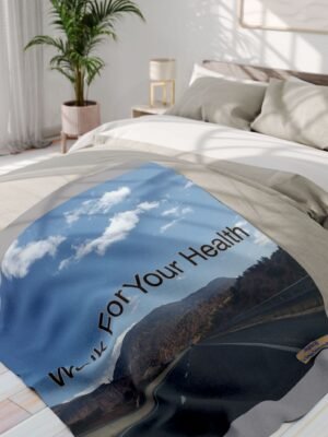 3617749387692052038_2048jpeg Walking Health Arctic Fleece Blanket - Light Grey - 50x60 - Walk For Your Health
