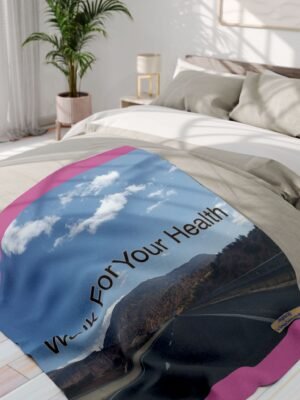 643859413408568306_2048jpeg Walking Health Arctic Fleece Blanket - Light Pink - 50x60 - Walk For Your Health