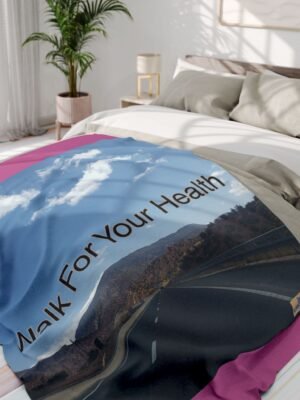 9939108517236793371_2048jpeg Walking Health Arctic Fleece Blanket - Light Pink - 60x80 - Walk For Your Health