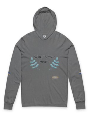 Walk For Your Health Hooded Long Sleeve Tee Men's