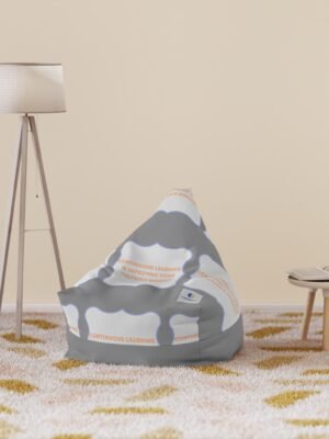 11595758298767181338_2048jpeg Grey Geometric Pattern Bean Bag Cover - Continuous Learning - 27×30×25