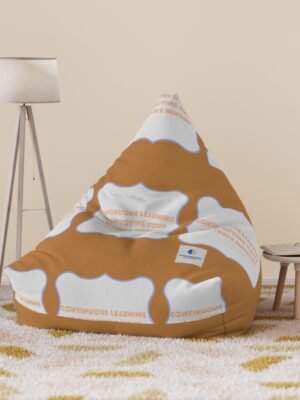 1927321681388688814_2048jpeg Light Brown Geometric Pattern Bean Bag Cover - Continuous Learning - 38×42×29