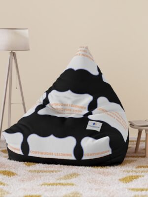 8527152538666211572_2048jpeg Black Geometric Pattern Bean Bag Cover - Continuous Learning - 38×42×29